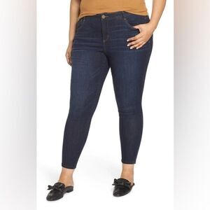 Wit & Wisdom 'Ab'Solution High Waist Skinny Ankle Jeans Dark Indigo Wash